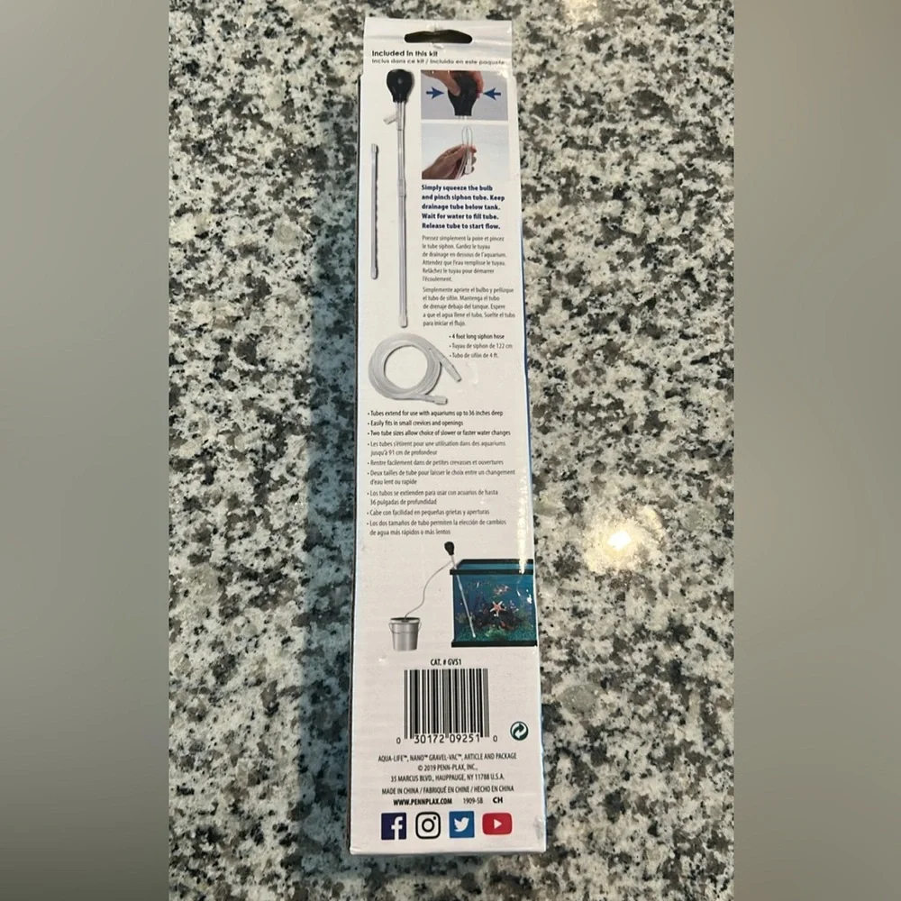 Aqua-Life Nano Gravel-Vac for fish tank NIB